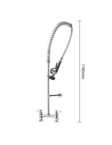 Douchette pré-rinçage double arrivée Vogue - 7 L/min
