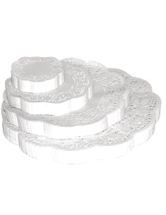 Napperons ronds en papier Olympia 240 mm - Lot de 250 2