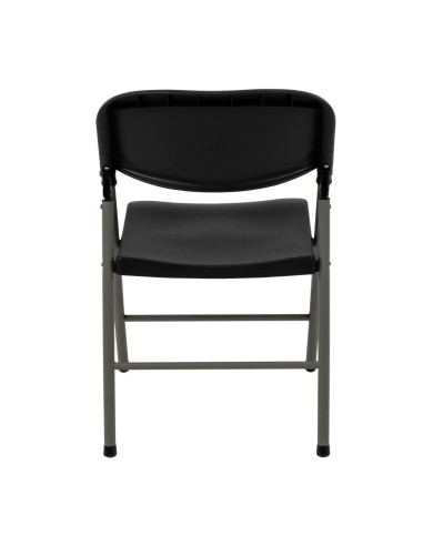Chaises pliantes Bolero noires - lot de 2, robustes et confortables