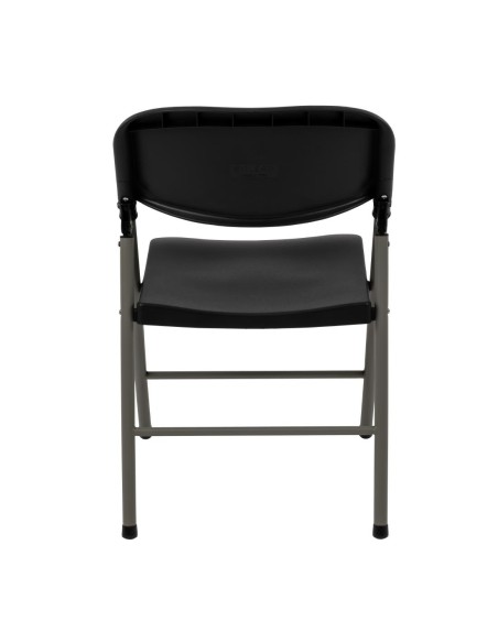 Chaises pliantes Bolero noires - lot de 2, robustes et confortables