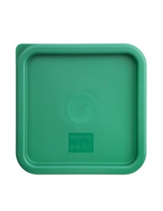 Couvercle carré vert moyen Hygiplas - 5,5-7L