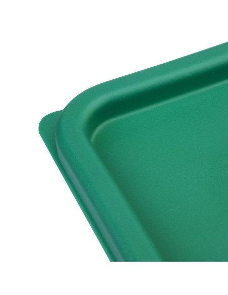 Couvercle carré vert moyen Hygiplas - 5,5-7L