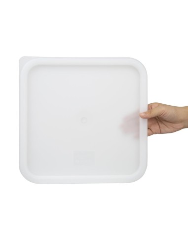 Grand couvercle carré blanc Hygiplas - CHR