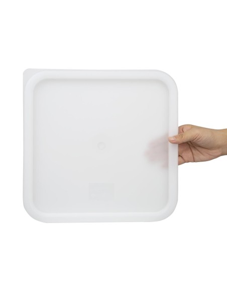Grand couvercle carré blanc Hygiplas - CHR