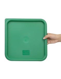 Couvercle carré vert grand Hygiplas - 10-15L 2