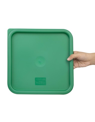 Couvercle carré vert grand Hygiplas - 10-15L