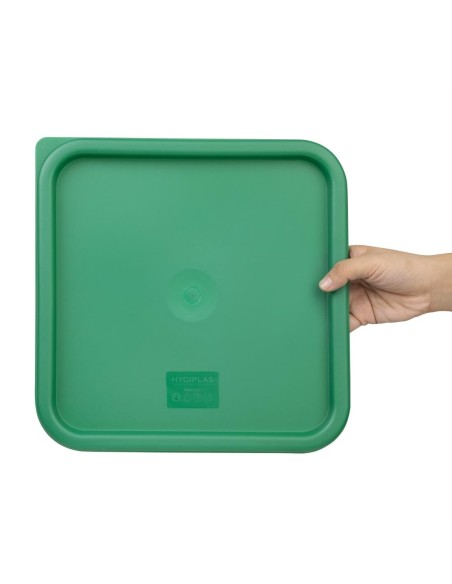 Couvercle carré vert grand Hygiplas - 10-15L