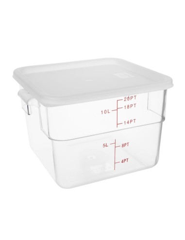 Grand couvercle carré blanc Hygiplas - CHR