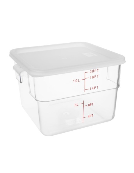 Grand couvercle carré blanc Hygiplas - CHR