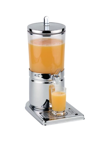 Distributeur de jus de fruit inox simple APS 4L