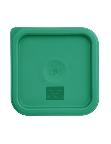Couvercle carré vert petit Hygiplas - 17x192 mm