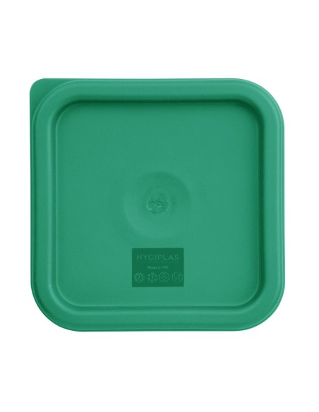 Couvercle carré vert petit Hygiplas - 17x192 mm