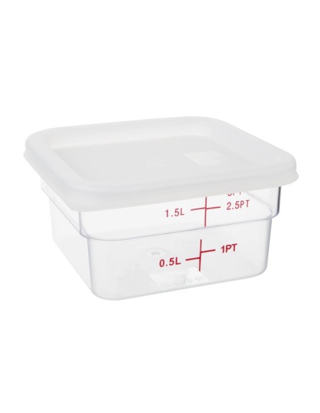 Couvercle carré blanc petit Hygiplas - 1,5-3,5L
