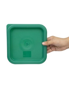 Couvercle carré vert petit Hygiplas - 17x192 mm 2