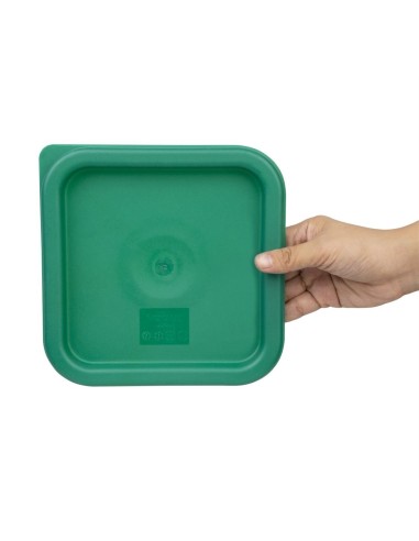 Couvercle carré vert petit Hygiplas - 17x192 mm