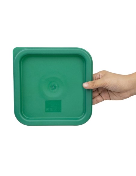 Couvercle carré vert petit Hygiplas - 17x192 mm