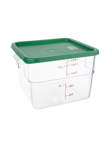 Couvercle carré vert grand Hygiplas - 10-15L
