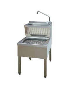 Évier de nettoyage Basix en inox - Compact et fonctionnel