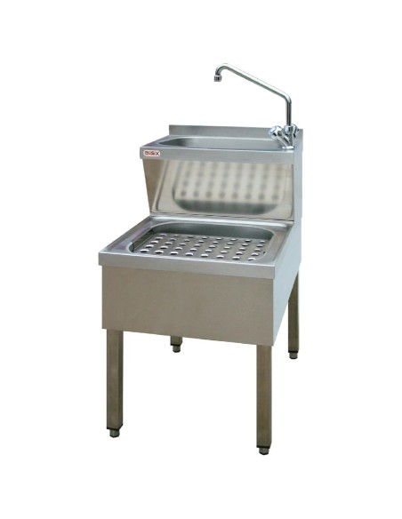 Évier de nettoyage Basix en inox - Compact et fonctionnel