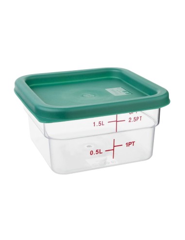Couvercle carré vert petit Hygiplas - 17x192 mm