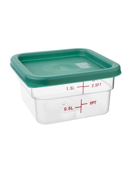 Couvercle carré vert petit Hygiplas - 17x192 mm