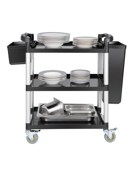 Chariot service compact Vogue 130 kg - Noir