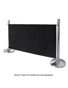 Barrière en toile Bolero noire - Gestion files d'attente