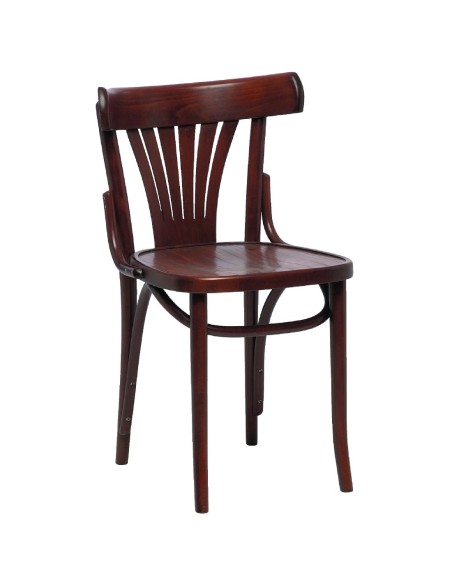 Chaises bistro en bois courbé Fameg - lot de 2