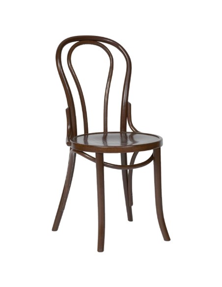 Chaises bistrot en bois courbé Fameg - lot de 2