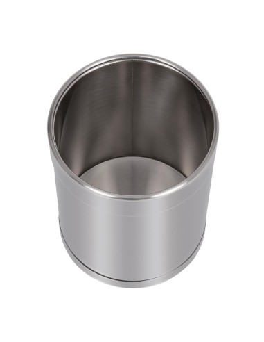 Corbeille à papier Bolero 10,2L en inox - élégance et praticité
