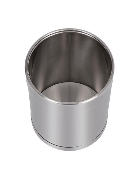Corbeille à papier Bolero 10,2L en inox - élégance et praticité