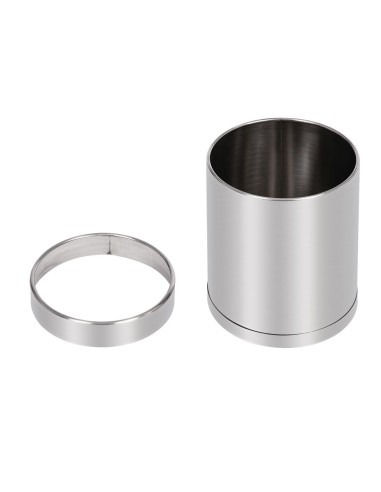 Corbeille à papier Bolero 10,2L en inox - élégance et praticité