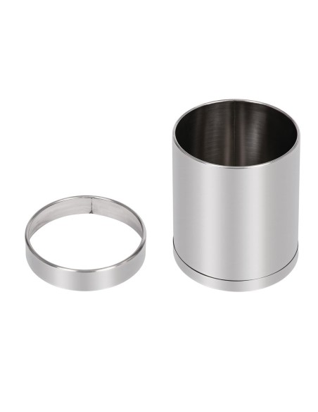 Corbeille à papier Bolero 10,2L en inox - élégance et praticité
