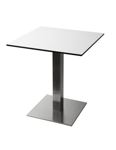 Pied de table carré inox Bolero - 720x430 mm