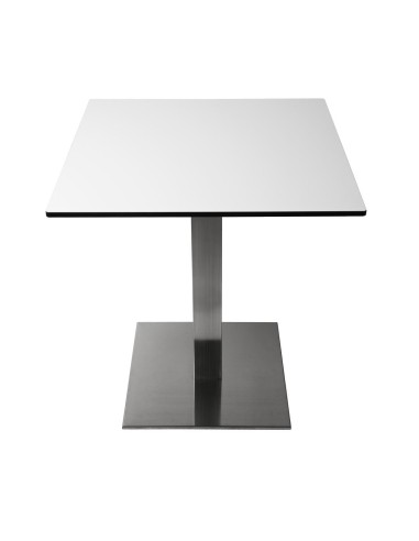 Pied de table carré inox Bolero - 720x430 mm