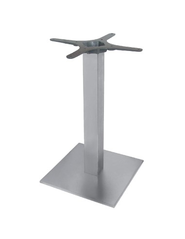Pied de table carré inox Bolero - 720x430 mm