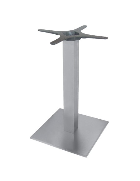 Pied de table carré inox Bolero - 720x430 mm