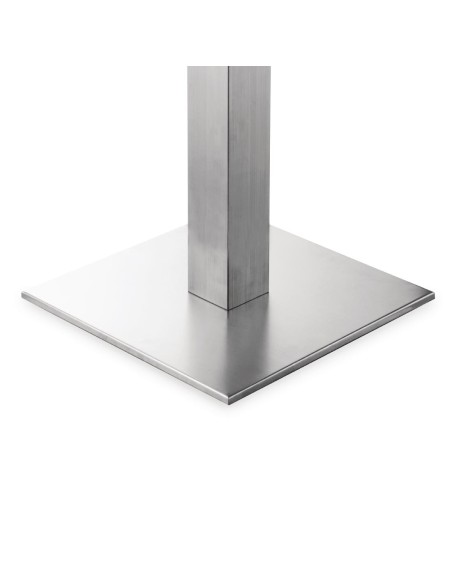 Pied de table carré inox Bolero - 720x430 mm