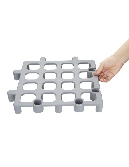 Caillebotis Vogue gris 335 mm - lot de 2