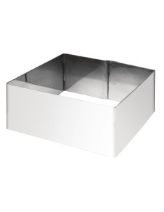 Cercles à mousse carrés 80x80x35 mm Vogue - Inox
