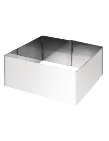 Cercles à mousse carrés 80x80x35 mm Vogue - Inox