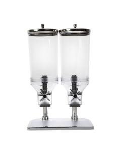 Double distributeur de céréales APS - 2 x 4,5L transparent