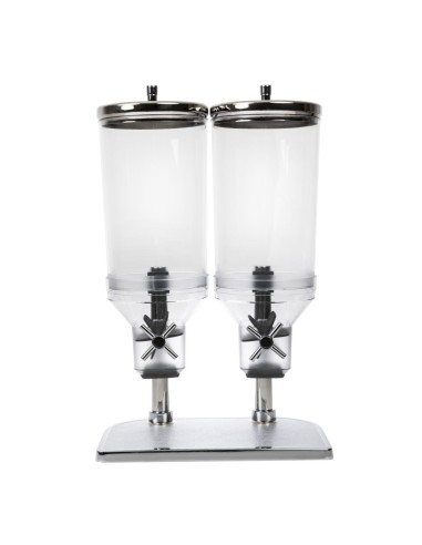 Double distributeur de céréales APS - 2 x 4,5L transparent