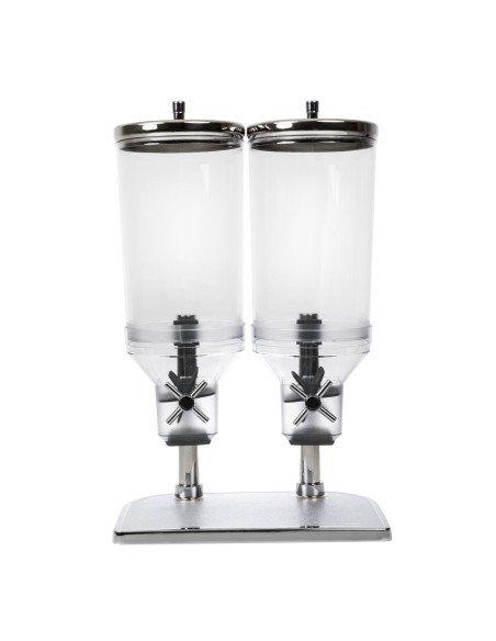 Double distributeur de céréales APS - 2 x 4,5L transparent