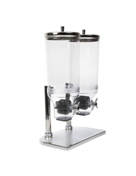 Double distributeur de céréales APS - 2 x 4,5L transparent