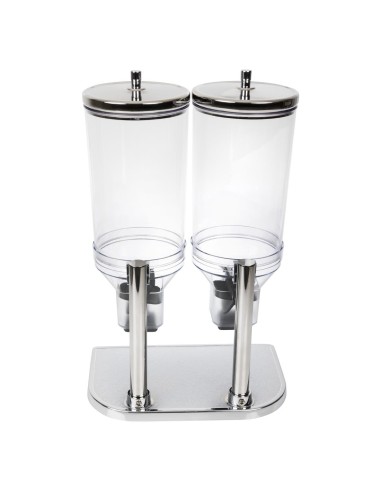 Double distributeur de céréales APS - 2 x 4,5L transparent
