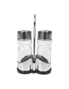 Ménagère sel poivre APS - Porte-condiments inox