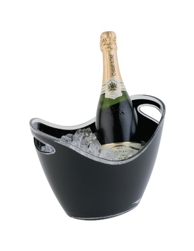 Seau à vin/champagne APS noir 2 bouteilles - 210x270x200 mm