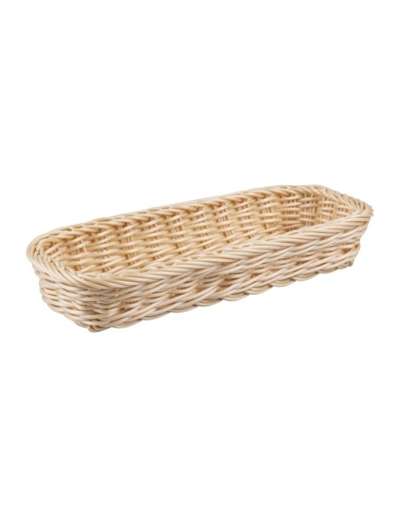 Panier à couverts rectangulaire APS en rotin polypropylène