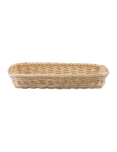 Panier à couverts rectangulaire APS en rotin polypropylène